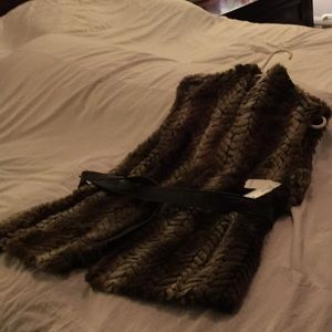 Faux fur vest